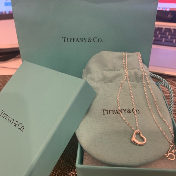 Tiffany & Co. Jewelry - Tiffany &Co. open heart pendant and chain